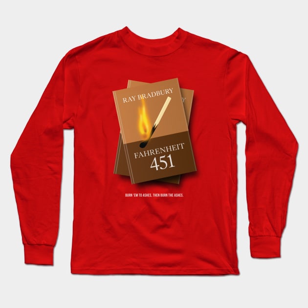 Fahrenheit 451 - Alternative Movie Poster Long Sleeve T-Shirt by MoviePosterBoy